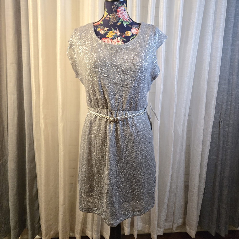 Brand: "As U Wish"- Elegant Silver Dress